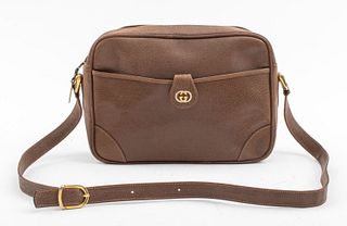 Gucci Vintage Chestnut Leather Handbag