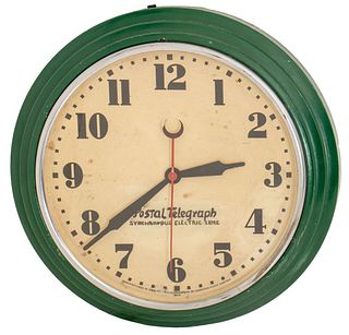Vintage Postal Telegraph Electric Wall Clock