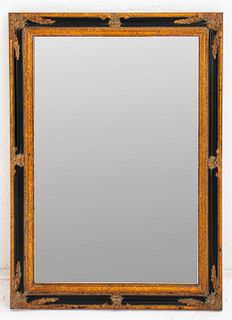Napoleon III Style Parcel Ebonized and Gilt Mirror