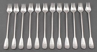 Tiffany & Co. Sterling "Palm" Cocktail Forks, 12