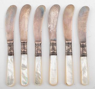 Meriden Sterling Silver & Mother-of-Pearl Knives