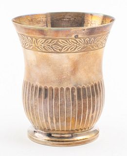 French 950 Silver Footed Beaker