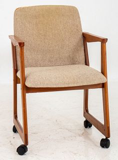 Danish Modern Rolling Chair