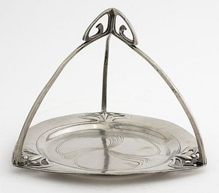 WMF Art Nouveau Silvered Pewter Dish