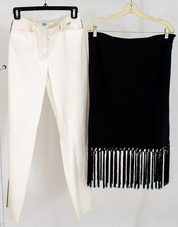 Escada Black Skirt & Escada Sport White Pants