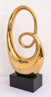 Goldtone Abstract Sculpture