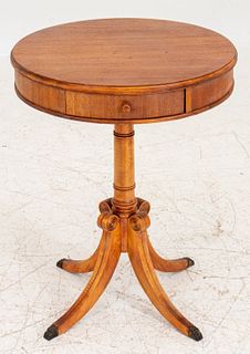 American Neoclassical Style Wood Side Table
