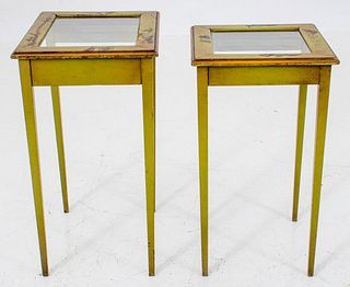 Chinoiserie Painted Wooden Nesting Tables, 2