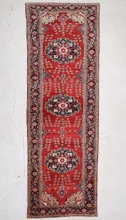 Antique Karabagh Rug: 4'4" x 12'9" (132 x 389 cm)