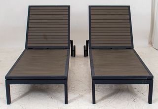 Modernist Reclining Lounge Chairs, 2