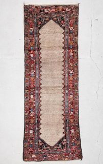 Antique Hamadan Rug: 3'5" x 9'9" (104 x 297 cm)