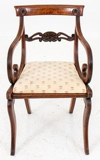 English Regency Mahogany Side Chair, 19c