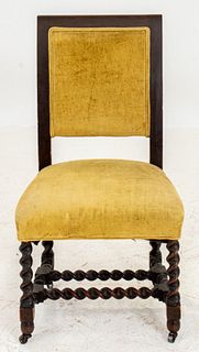 Jacobean Style Upholstered Chair