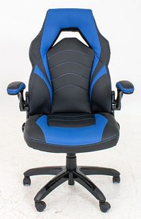 Black & Blue Extra Wide Gamer Chair