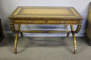 Neoclassical Style Leathertop Desk.