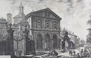 After Giovanni Piranesi, (Italian, 1720-1778), The Basilica of S. Sebatiano and The Basilica of S. Paolo