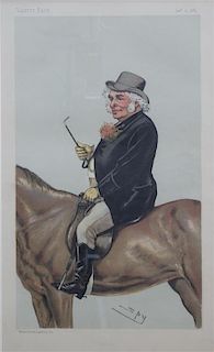 A Collection of Four Vanity Fair Prints 13 3/4 x 8 1/2 inches.