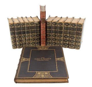 A Group of Fourteen Leather Bound Books