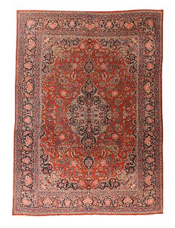 Vintage Kashan Rug, 8'10'' x 12'2'' ( 2.69 x 3.71 M )