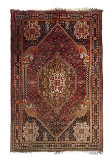 Vintage Qashqai  Rug, 5'4" x 8'4" ( 1.63 x 2.54 M )