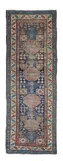Antique Kazak Long Rug, 3'6" x 10'9" ( 1.07 x 3.28 M )