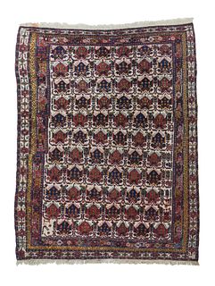 Antique Afshar Rug, 4'11" x 6'6" ( 1.50 x 1.98 M )