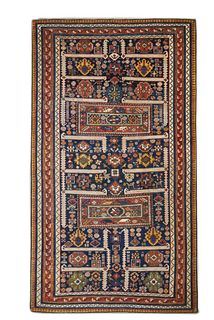 Antique Shirvan Rug, 4'9" x 8'5" ( 1.45 x 2.57 M )