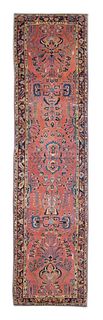 Antique Sarouk Long Rug, 2'8" x 10'7" ( 0.81 x 3.23 M )