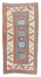 Antique Kazak Rug, 3'7" x 6'9" ( 1.09 x 2.06 M )