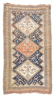 Antique Qashqai Rug, 4'5" x 7'11" ( 1.35 x 2.41 M )