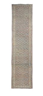 Antique Bidjar Rug, 3'1'' x 13'0'' ( 0.94 x 3.96 M )