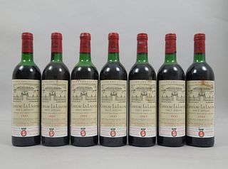 (7) Bottles of 1983 Chateau La Lagune haut Medoc.