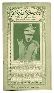 Houdini, Harry. B.F. KeithНs Pocket Guide for Coming Attractions. Philadelphia: World Show Print, 19
