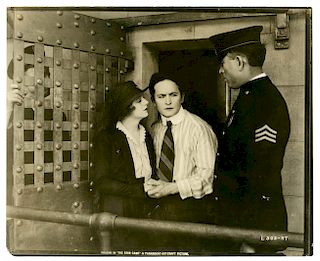 Houdini, Harry. Movie Still of Houdini in Jail Cell in The Grim Game. Los Angeles: Paramount, [1919]