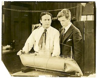 Houdini, Harry. Movie Still of Houdini in Terror Island. Los Angeles, [1920]. Photo depicts Houdini