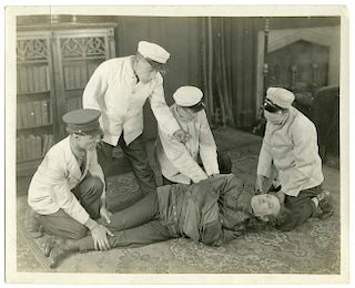 Houdini, Harry. The Grim Game Film Still. [New York]: [Paramount], ca. 1919. Antique silver print de