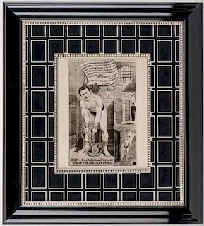 Houdini, Harry. Photographs of Two Rare Houdini Posters. Circa 1950. Including a view of an uncommon