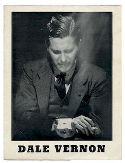 Vernon, Dai. Dale Vernon Brochure. сHe Fooled Houdiniо. Circa 1940. Bi-fold brochure that begins wit