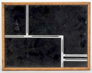 Ghost Glass. England: Jack Hughes, ca. 1949. An empty glass is inverted on a thin wooden tray and co