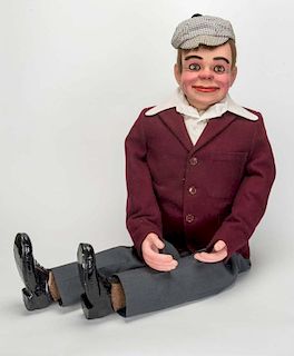Insull Ventriloquist Figure. London: Len Insull (for Davenports), 1955. Handsome figure with the сNo