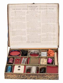 Cabinet of Conjuring Tricks No. 3. London: Ernest Sewell, ca. 1930. Elaborate set includes many meta