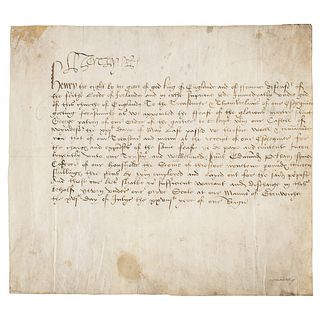 King Henry VIII Document Signed
