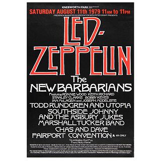 Led Zeppelin 1979 Knebworth Park Poster