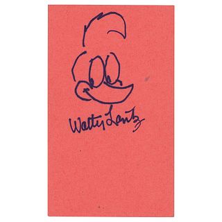 Walter Lantz Original Sketch of Woody Woodpecker