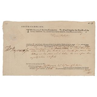 Thomas Heyward, Jr. Document Signed