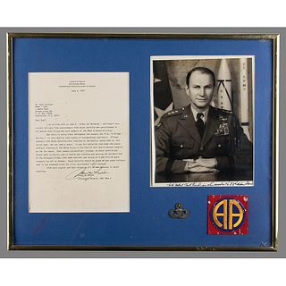 James Gavin Signed Photograph and Typed Letter Signed