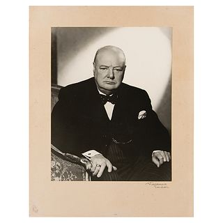 Winston Churchill: Original Photograph Signed by Vivienne