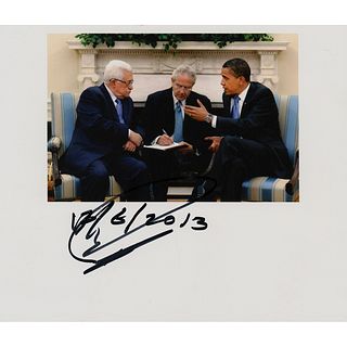 Mahmoud Abbas Signed Photograph