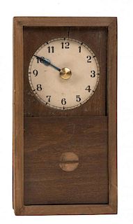 Wonder Clock/X-Ray Clock. London: DavenportНs, ca. 1930. Walnut box (5 _ x 3 x 1о) with encased cloc