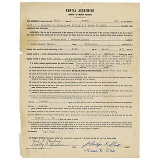 Philip K. Dick Document Signed Twice